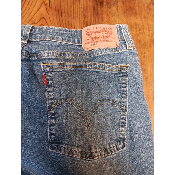 Levis 518 Juniors 13 Blue Super Low Stretch Bootcut Jeans Medium Wash - Picture 2 of 7